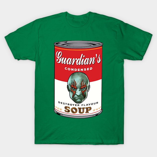Guardians Of The Galaxy Destroyer Soup Warhol T-Shirt by Rebus28